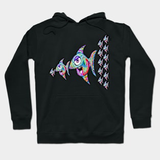 Funny Hungry Fish 23 Hoodie